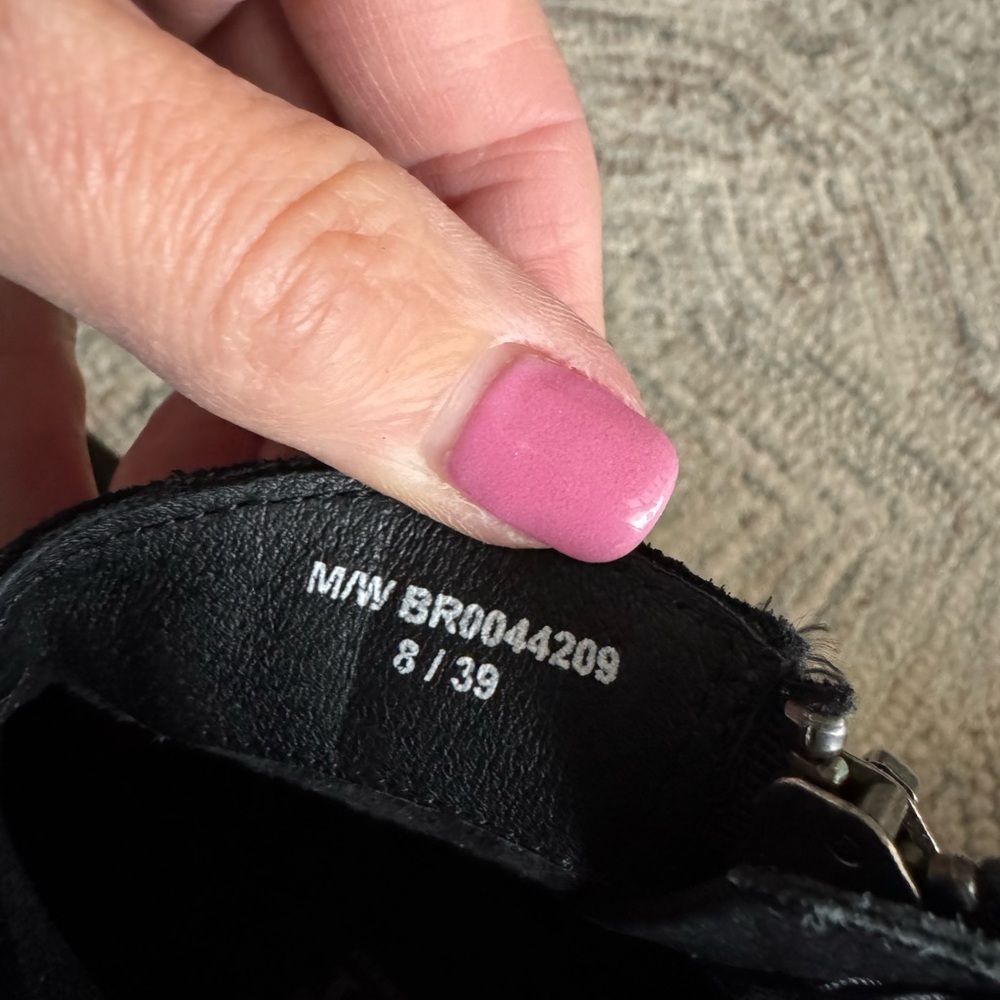 Black Suede Ankle Boots - Picture 4 of 6